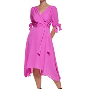DKNY SZ 16 ELEGANT PINK DRESS